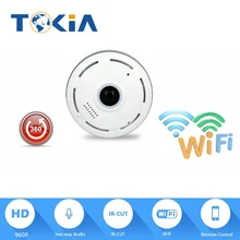 HD 960 P Панорамный Ip-камера Wi-Fi Ночного Видения Мини Беспроводной Бэби-Монитор 360 Градусов 1,3-МЕГАПИКСЕЛЬНОЙ CCTV Смарт-Камеры Безопасности P2P