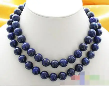 

song voge gem nanJ2007 round blue lapis lazuli bead necklace