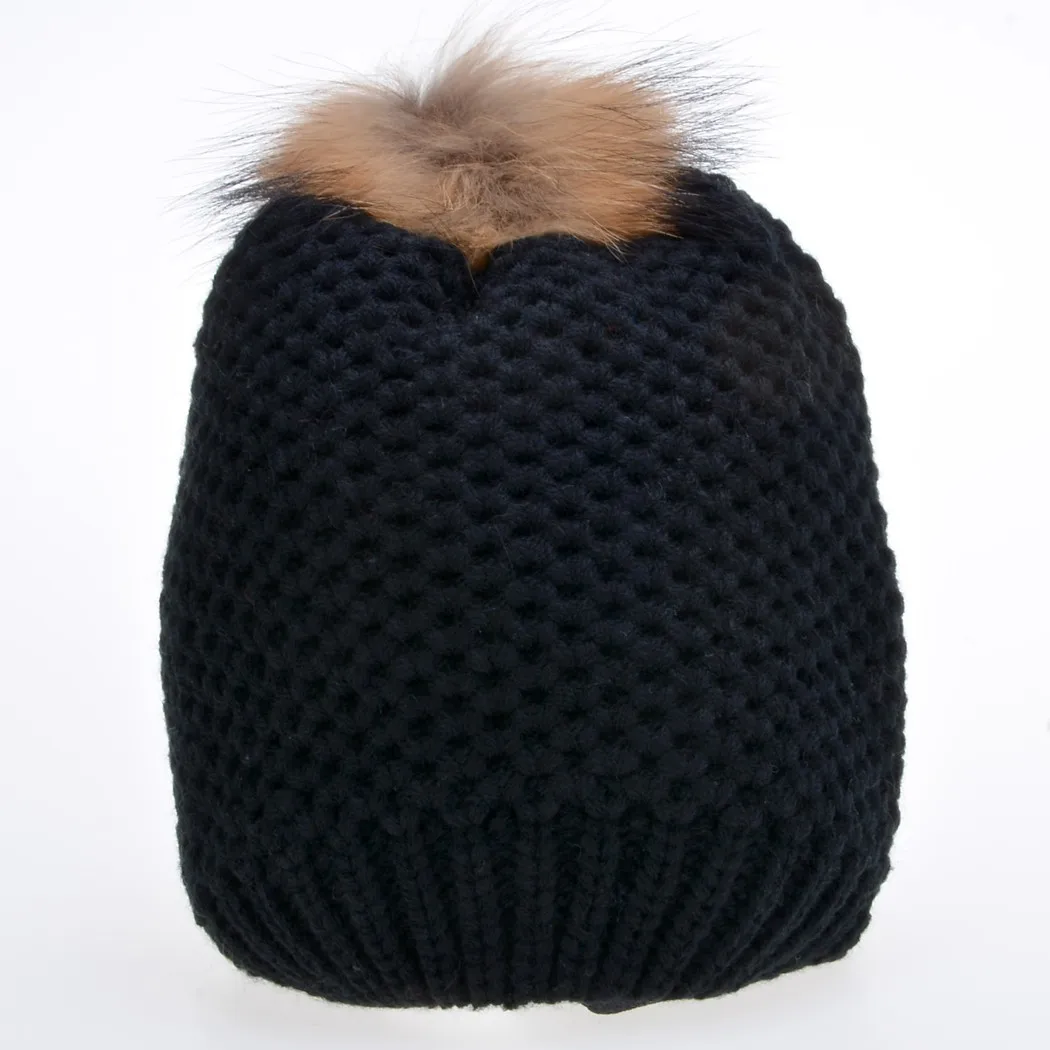 

Winter Cap Women Warm Woolen Knitted Hat For Gilrs Elastic Beanie Cap Woman Accessories