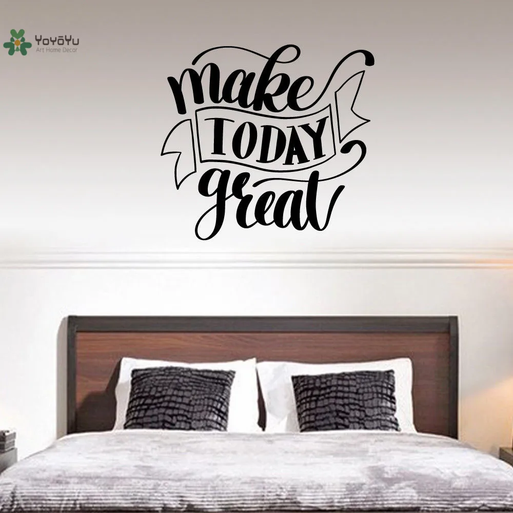 

YOYOYU Vinyl Wall Decal "Make Toady Greal" Inspirational Discourse Interior Modern Decoration Stickers FD170