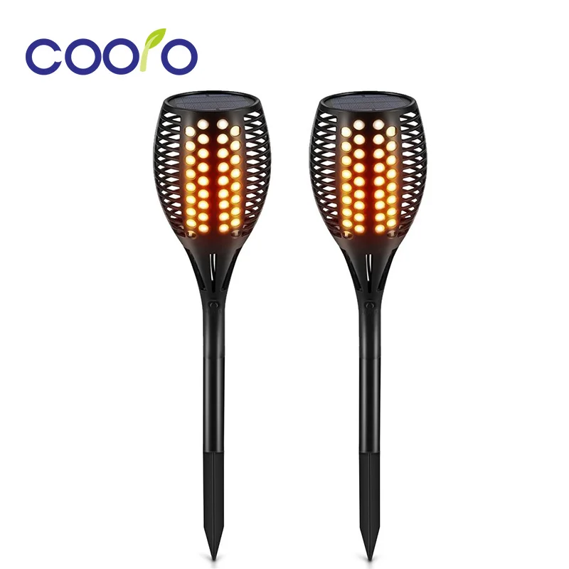 

Solar Path Torches Lights Waterproof Flame Lighting 96LED Flickering Torch Lights for Garden/Pathways/Yard 2pcs/lot