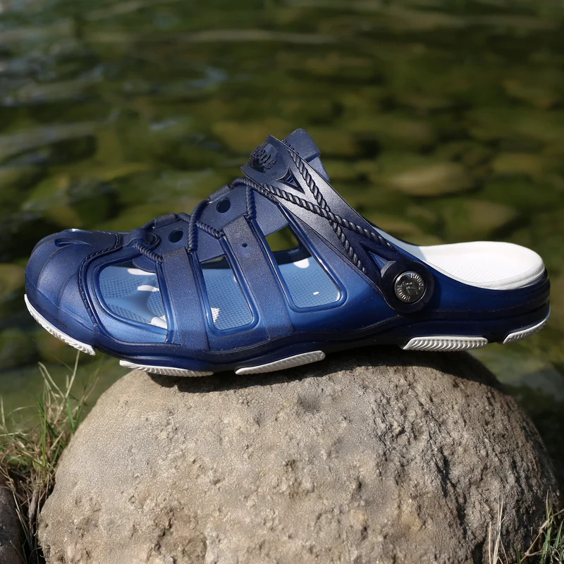 JACKSHIBO Summer Men's Sandals EVA Clogs Slippers Casual Fashion Mens Water Shoes Mens Lightly Slipper Mule Big Size Sandals JACKSHIBO Summer Men's Sandals EVA Clogs Slippers Casual Fashion Mens Water Shoes Mens Lightly Slipper Mule Big Size Sandals