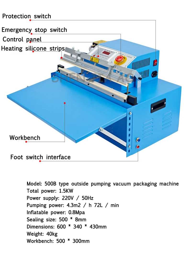 Автоматическая вакуумная упаковочная машина коммерческий автоматический подсчет вакуумная упаковочная машина вакуумная запечатывающая машина 110/220 V