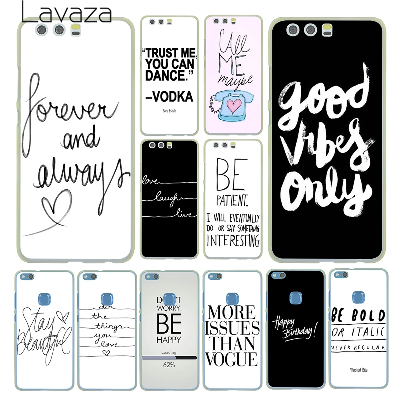 

Proverb Phrase Motto Happe Valentines Day Case for Huawei P30 P20 Pro P9 P10 Plus P8 Lite Mini 2016 2017 P smart Z 2019 Cover