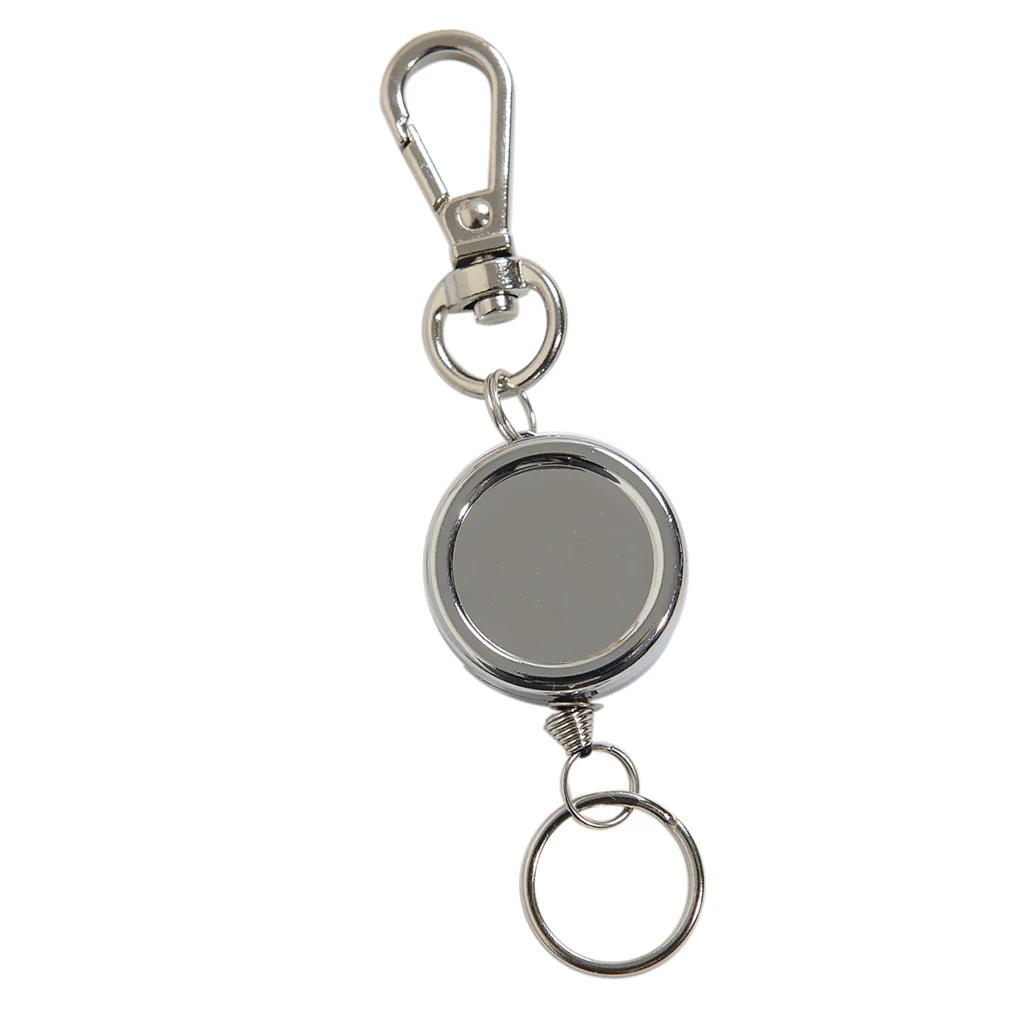 Retractable Keyring Key Chain ID Badge Holder Extendable Rope Key Ring Tool