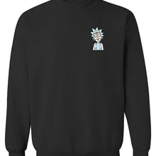 Мужские толстовки Новое поступление брендовая одежда уличная Harajuku Толстовка для мужчин Толстовка Рик и пуловер с принтом Морти Толстовка Kpop