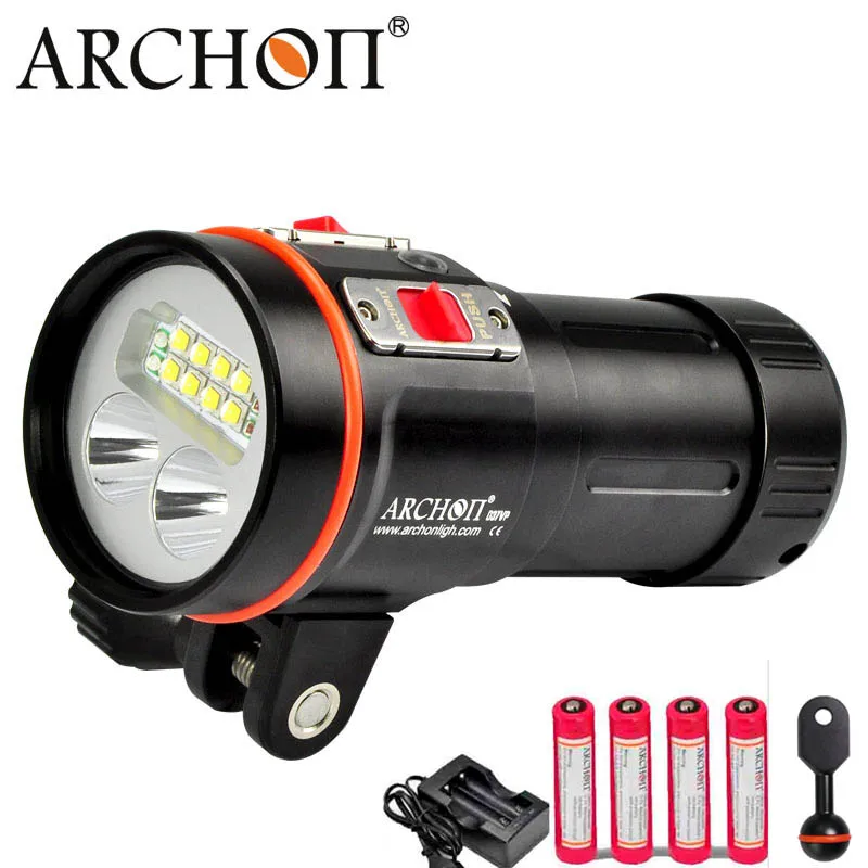 ARCHON D37VP W43VP Diving Video Light CREE L2 Led U2 Red UV Dive