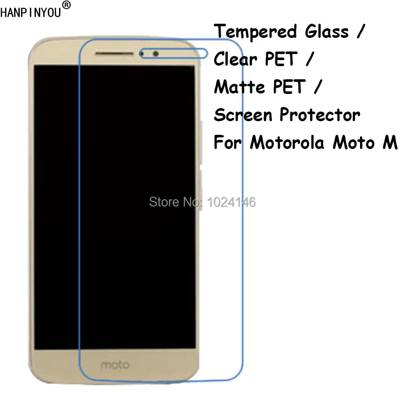

Tempered Glass / Clear PET / Matte PET -- Screen Protector Protective Film For Motorola Moto M XT1662 XT1663 5.5"