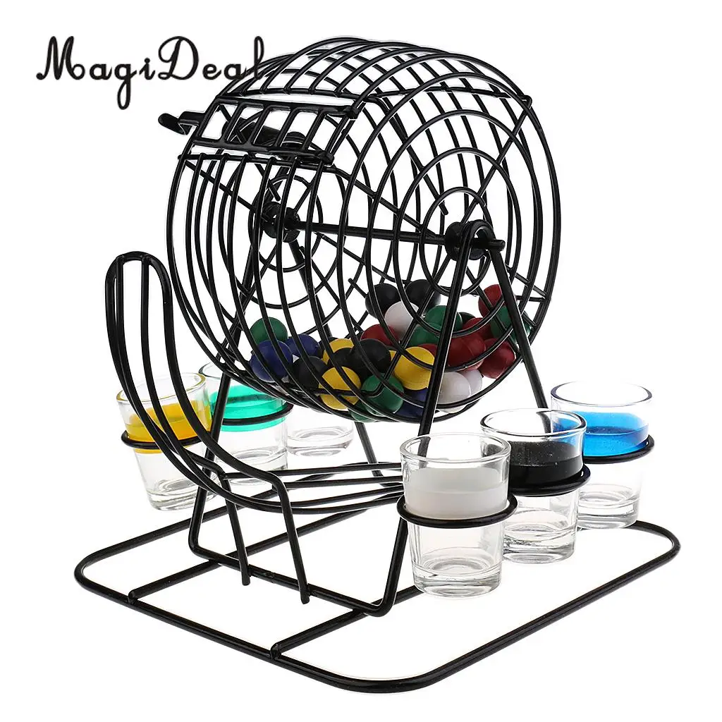 High Quality 1 Set Bingo Lottery Machine Drinking Game Party/Home/Pub Entertainment Game for Camping Hiking Accessories