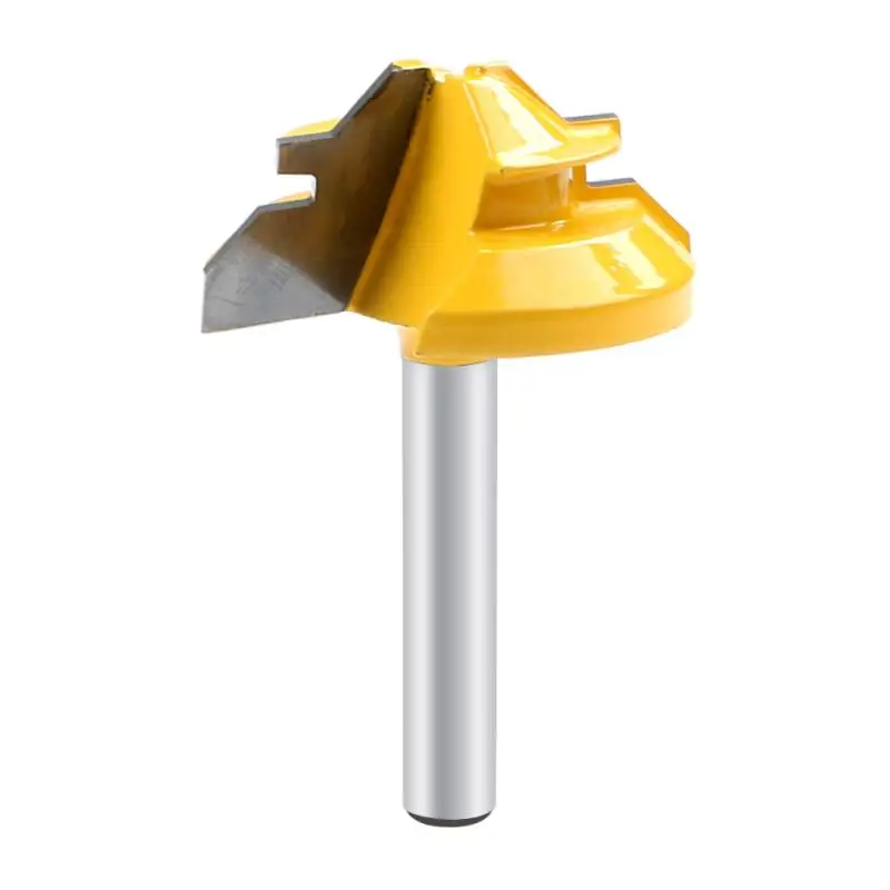 1Pc-45-Degree-Lock-Miter-Router-Bit-1-4-Inch-Shank-Woodworking-Tenon-Milling-Cutter-Tool(5)