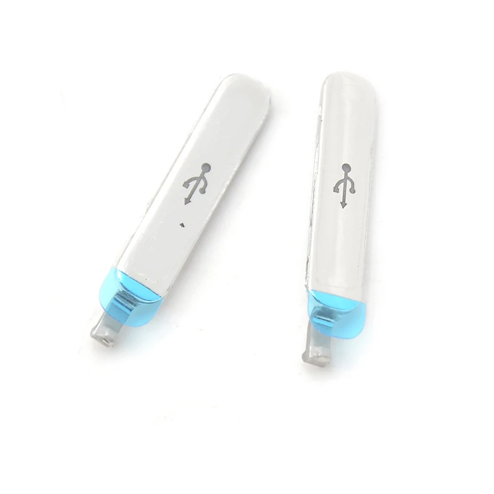 Оригинальный зарядный порт 2 шт./лот пылезащитный Разъем крышка USB для Samsung Galaxy S5 SV
