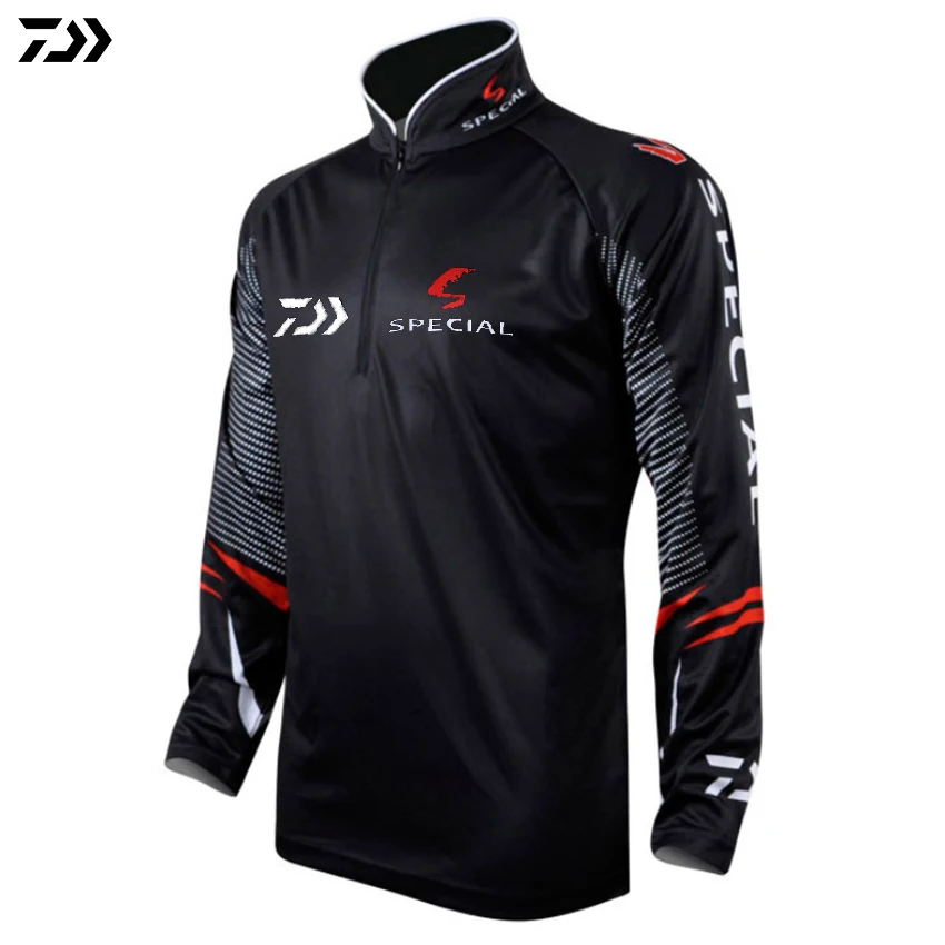 Одежда для рыбалки DAIWA DAWA размера плюс 4XL мужчин летняя дышащая спортивная одежда