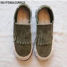 HUIFENGAZURRCS/новая обувь ручной работы из воловьей кожи в японском народном стиле, «Sen female», повседневная обувь, обувь для отдыха в стиле ретро