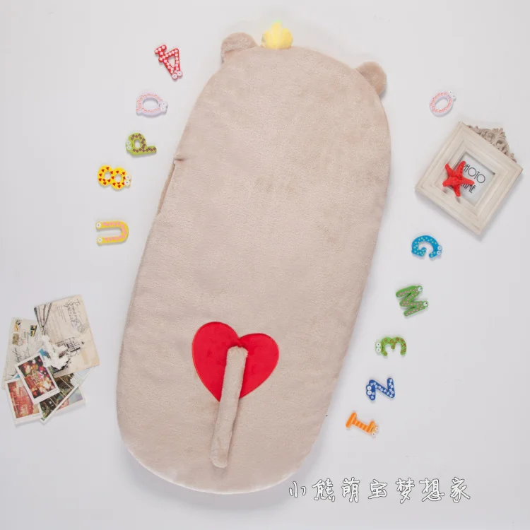 Весенне-осенне-зимняя детская спальная сумка, удобная детская спальная сумка с милым мультяшным принтом для детей от 0 до 12 месяцев