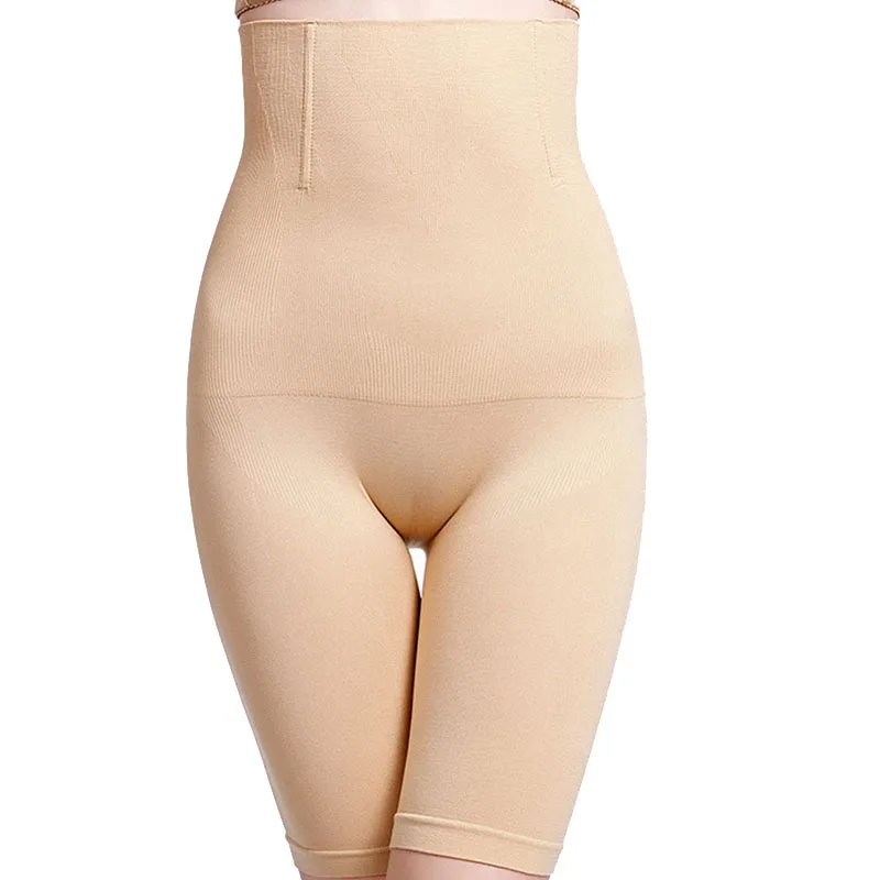 Новое поступление Высокая талия плоский угол брюшные брюки корсет Бедра тело Формирующие брюки женское нижнее белье - Цвет: Skin color