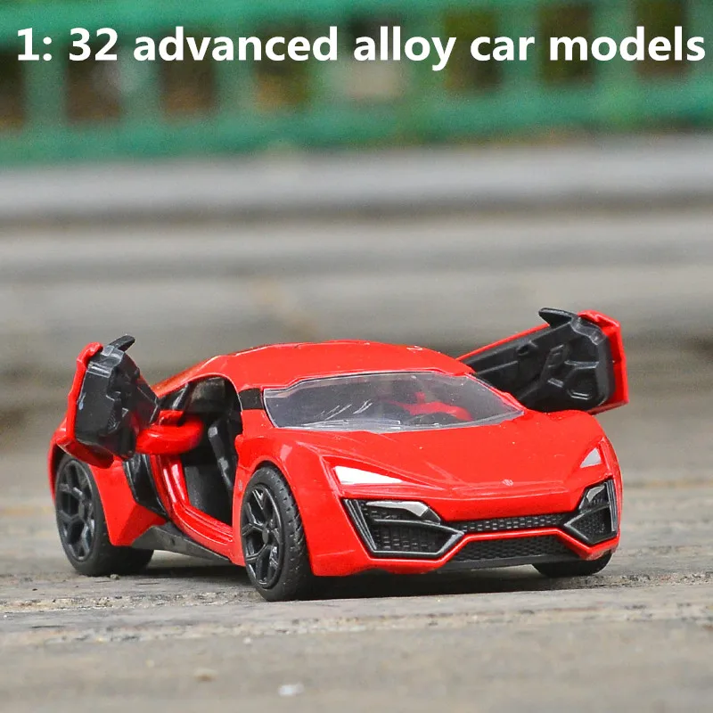 

JADA 1: 32 advanced alloy car models,high simulation red lycan supercar vehicles model,metal diecasts,free shipping