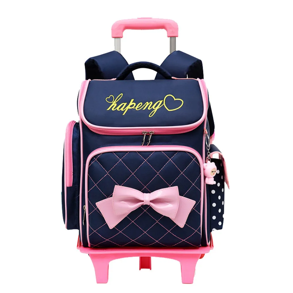 

Removable Children School Bags With 2/6 Wheels For Girls Trolley Backpack Kids Wheeled Bag Kids Bookbag Travel Luggage Mochilas