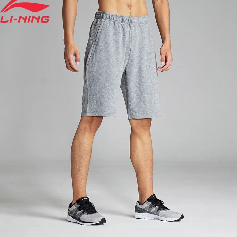 Li Ning мужские тренировочные шорты сетчатые дышащие хлопковые Полиэстеровые