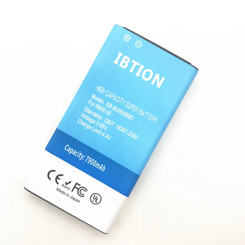 Ibtion EB-BG900BBC 7800 мА/ч, высокое качество Батарея для Samsung Galaxy S5 S 5 GT i9600 G900 SM G900A G900H G900F+ батарея, батарея чехол с зарядкой