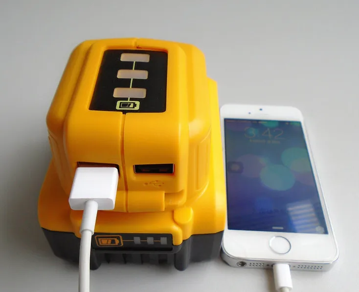 Best USB Battery Charger Adapter for dewalt 10.8V-18V Li-ion DCB120 DCB140 DCB200 | Электроника