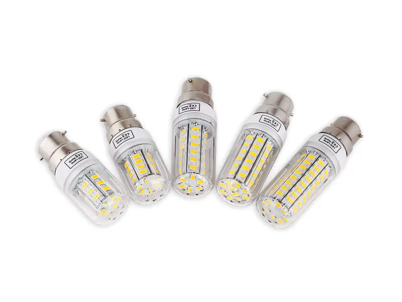 B22 총검 LED 옥수수 조명 SMD 5730 에너지 절약 전구 7W 12W 15W 20W 25W Led 램프 Bombillas 빛 Lampada Ampoule 조명