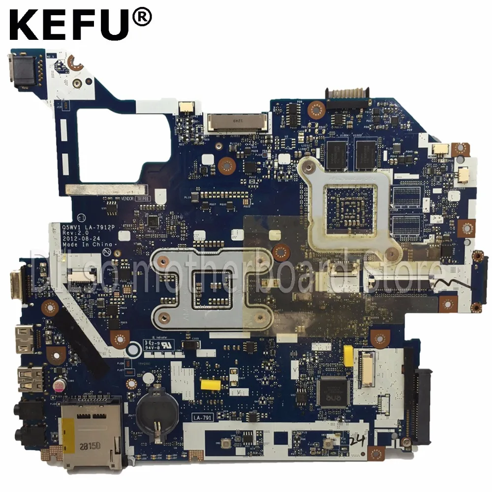 KEFU LA-7912P материнская плата для ноутбука ACER Aspire E1-571G V3-571G V3-571 материнская плата Q5WV1 LA-7912P HM77 PGA989 Тесты