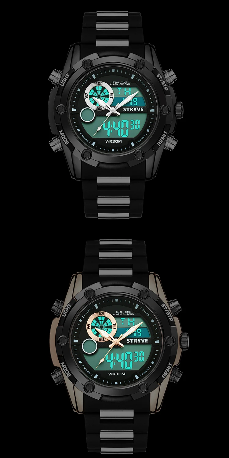 dstryágua stryve marca militar heavy dial masculino