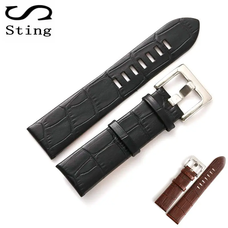 Ceny Żądło Pasek Mężczyźni Oryginalne Miękkie Sk oacute;ry Cielęcej Watch Band Strap dla 36065 Timewalker Akcesoria 20 22mm Pas Bransoletka
