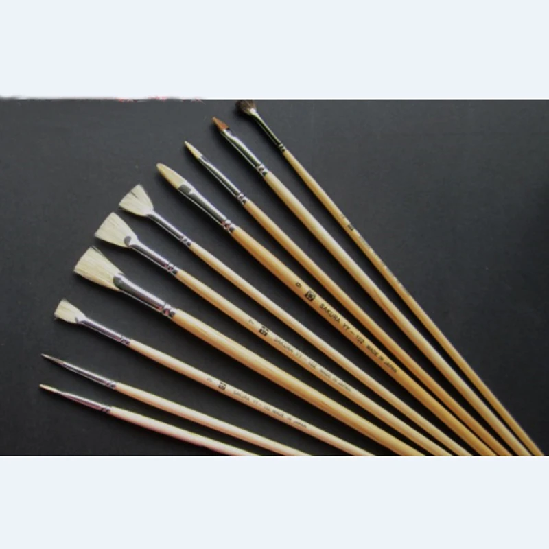 

Set of 10 Wood Paint Pens Art Pens