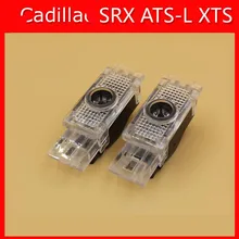 2pcs LED Door Light SRX ATS-L XTS With Logo Projector 3d ghost shadow light door laser lamp For auto door light