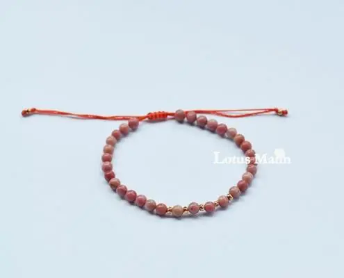 

Lotusmann Rhodochrosite Mix Single Wrap Bracelet