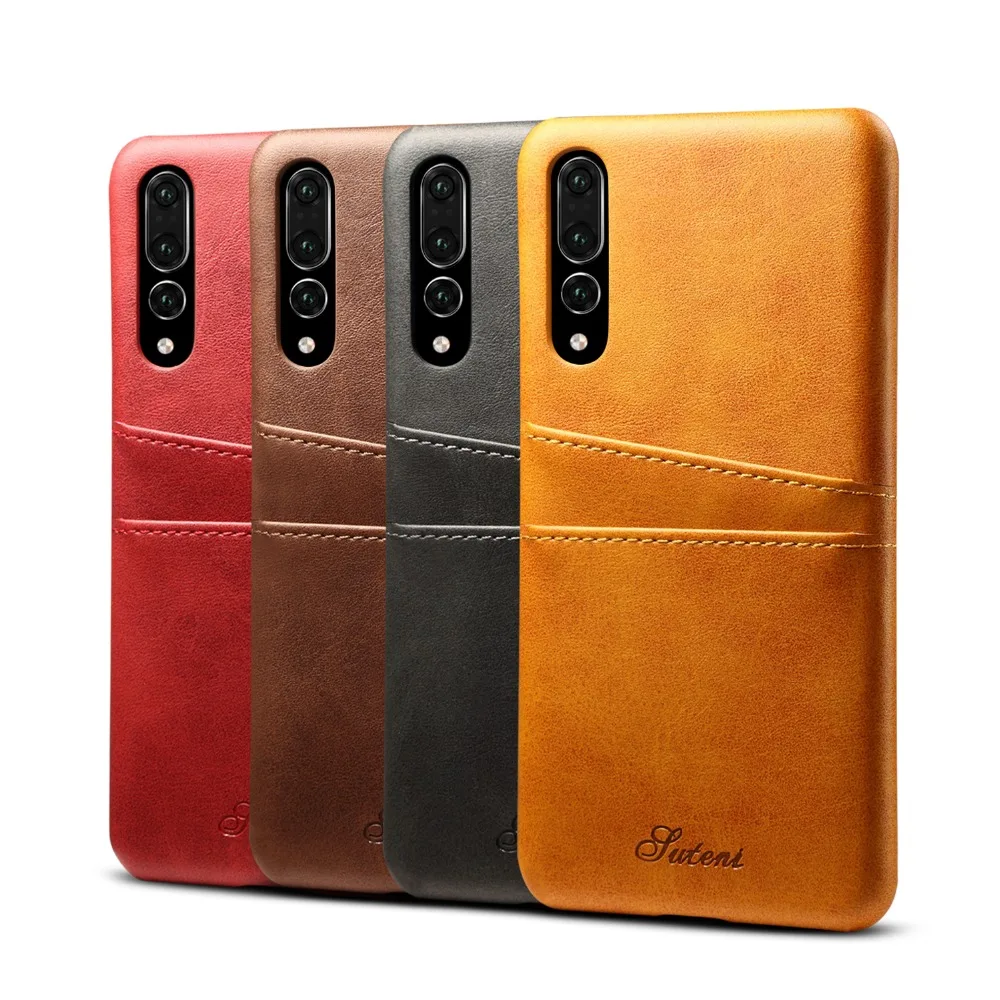 

Luxury Phone Cover For Huawei P20 Pro Cases Waterproof Anti-knock Heavy Protection Cover With Card Pocket Business Essential