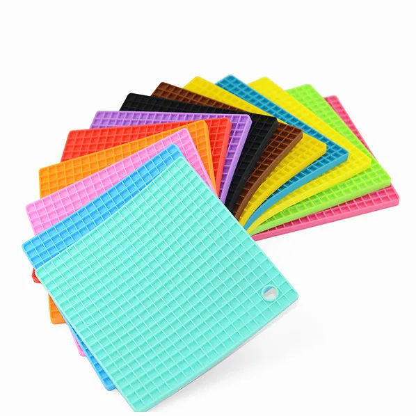 Cheap 17x17cm Square Bakeware Pan Heat Resistant Nonstick Silicone Baking Mats Pads Cooking Mat Oven Baking Tray Sheet Kitchen Tools 