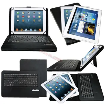 

For Lenovo ideaTab A2109A Detachable Wireless Bluetooth ABS Plastic Keyboard W & PU Leather Case Cover with Stand