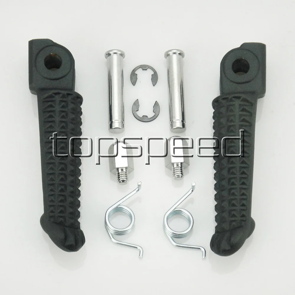 

Motorcycle Front Footrests Footpegs for Yamaha YZF R1 R6 1999-2012 R6S 2003-2008 Matt Black