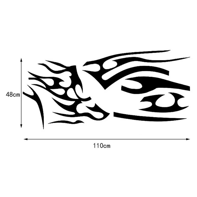 2 шт автомобильные наклейки s и Переводные картинки для всего тела пожарное пламя автомобильные виниловые наклейки 2,2 м моющиеся автомобильные наклейки автомобильные аксессуары 3 цвета