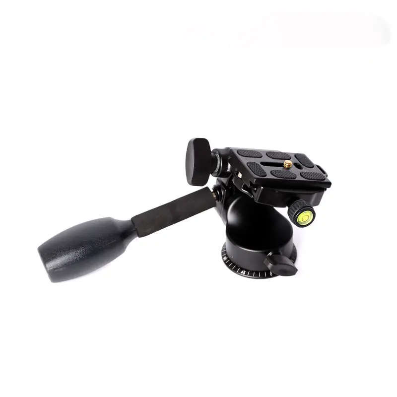 QZSD Q08 Aluminum Video Tripod Ball Head 3 way Fluid Head Rocker Arm