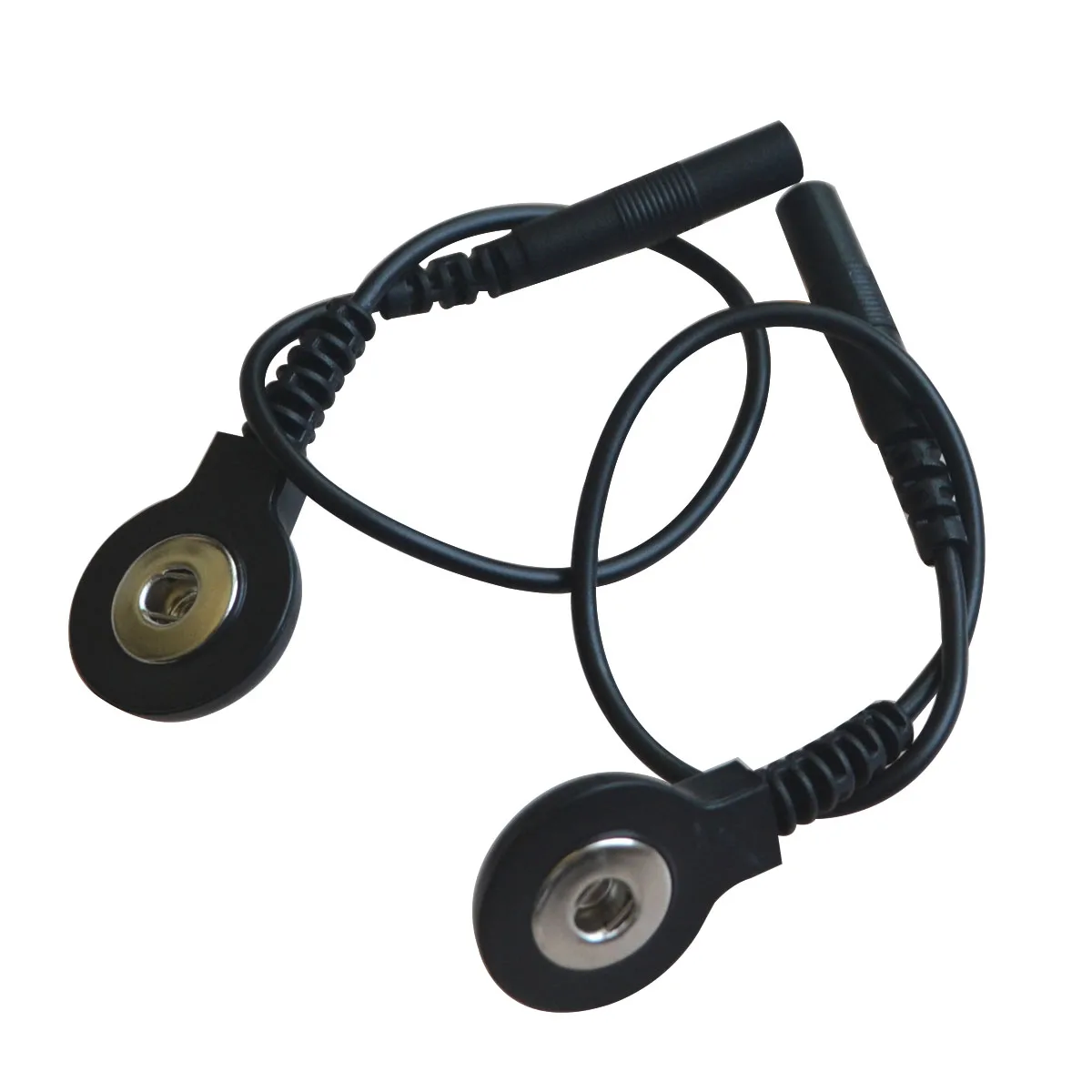 10pairs Black Electrode Lead Wires Connect Cables Pin Hole 2.0mm For Connect TENS/EMS Massage Therapy Machine