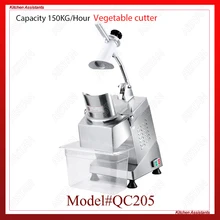 QC205 electric multi-purpose vegetable fruit cheese cutter dicing, cubing, slicing, stripped, grater slicer or shredded machine