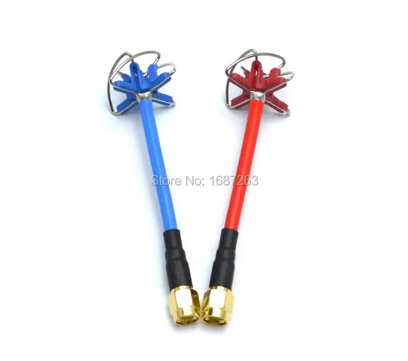 1 Pair 5.8GHz FPV 4 Leaf Clover AV Transmission RHCP Antenna Same Quality As Aomway Camera Drone DJI Phantom 3 SMA / RP SMA