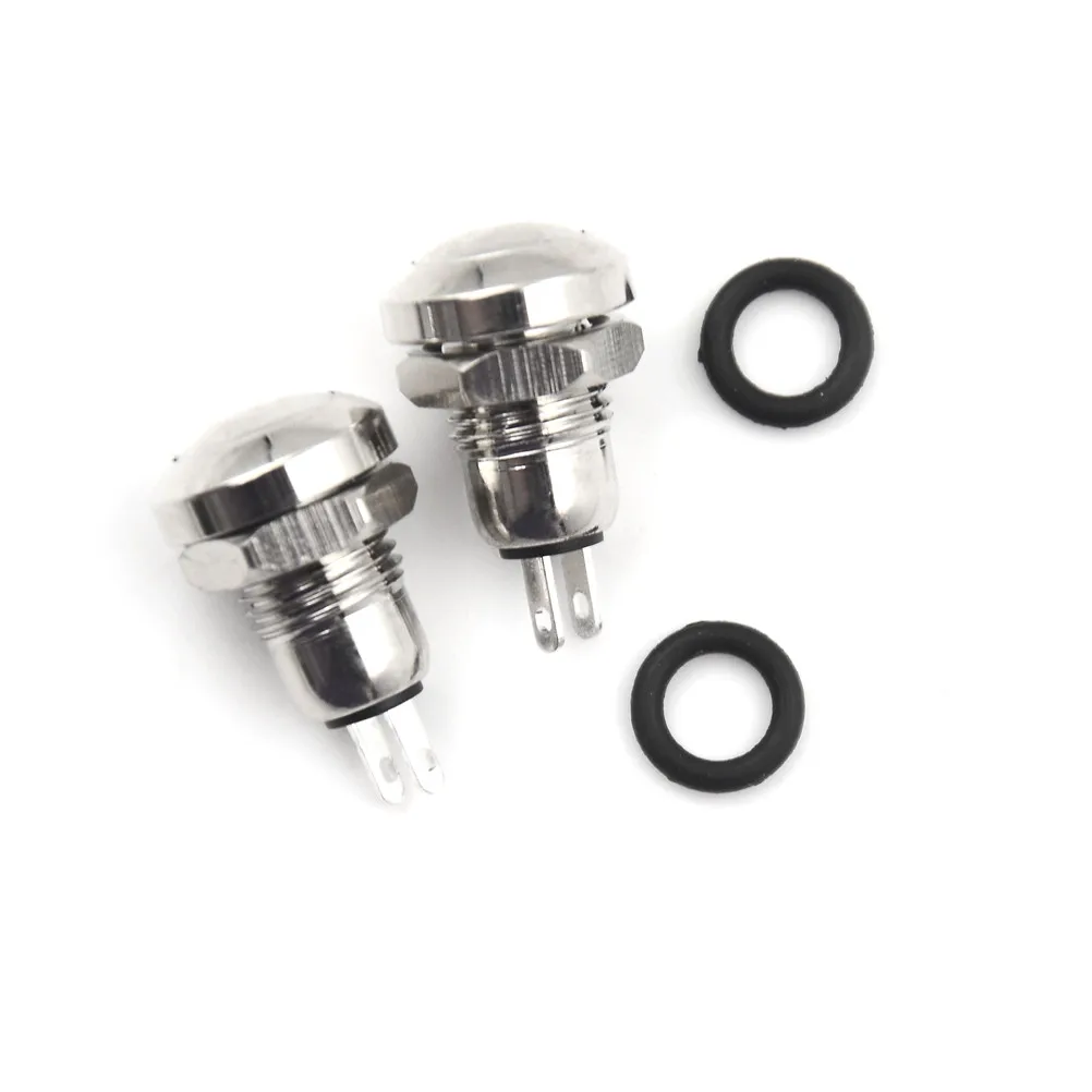 

2Pcs/lot 8mm Metal Momentary 1NO 2Pin Mini Push Button Switch 0.5A/250VAC Wholesale Whosesale