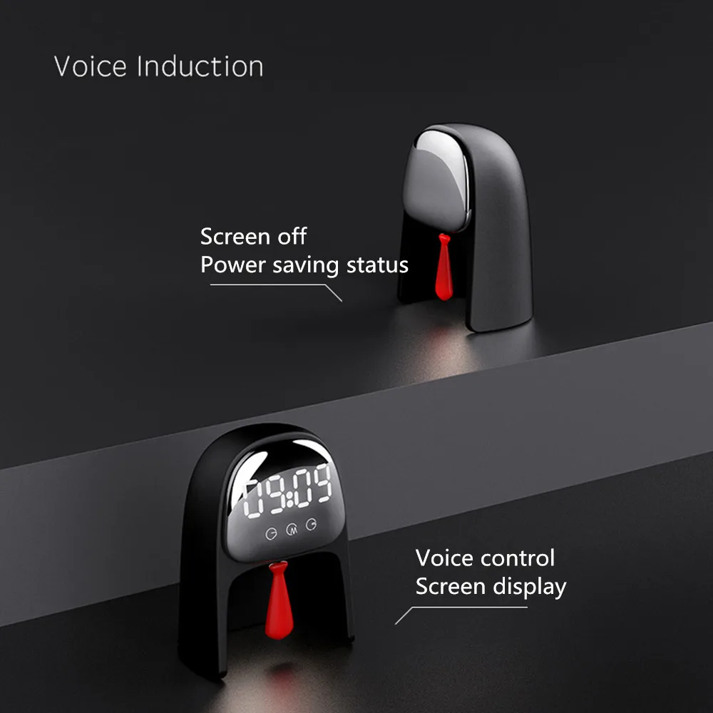 Креативная маска, будильник, лампа, 2 режима, умный многофункциональный таймер, режим сна, голосовой пробуждение, Ночной светильник, прикроватная настольная лампа