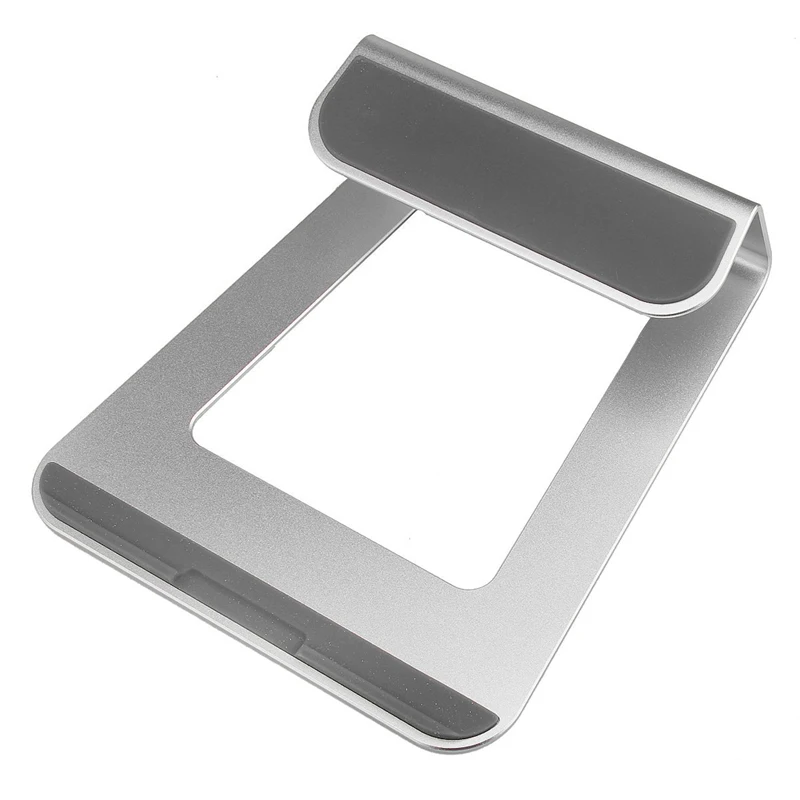 silver universal aluminum laptop stand tablet holder bracket cooling
