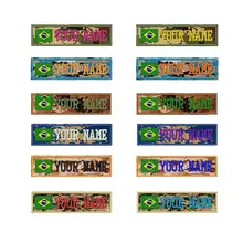 На заказ бразильское военное имя вышивка патч персонализированные