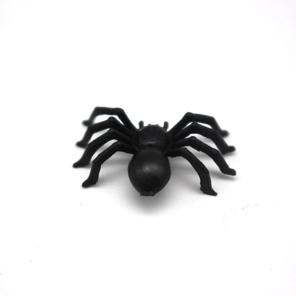 50x пластик черный паук трюк игрушка Хэллоуин дом с привидениями реквизит декор Лидер продаж Рождество Хэллоуин трюк инструменты