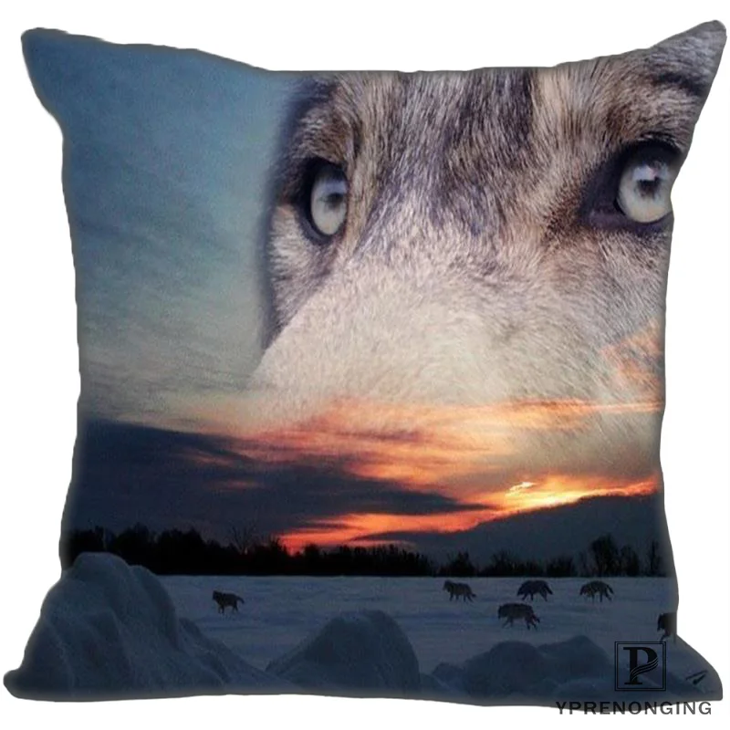 Best Custom wolf@ Наволочка на подушку, спальня Home Square Наволочка на молнии(одна сторона)#190404-01-26