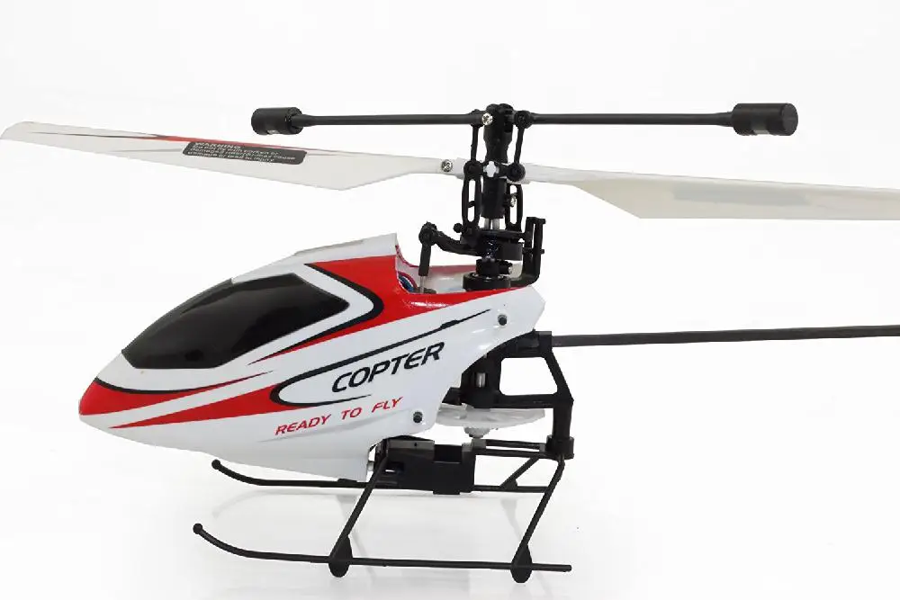 LeadingStar V911 4CH 2,4 GHz мини радио один пропеллер RC вертолет с гироскопом RTF красный и белый QD30