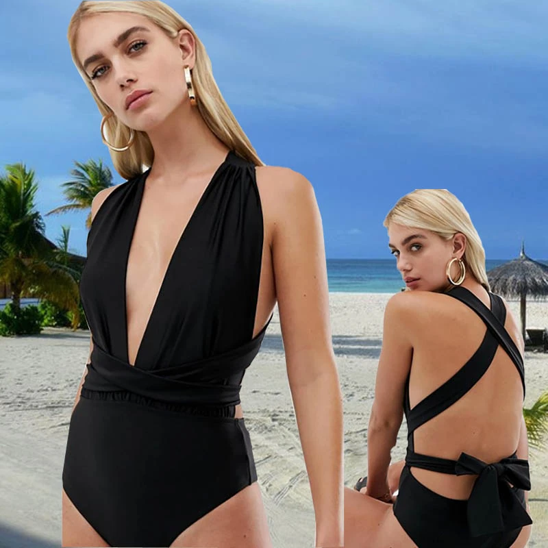 maillot de bain col v