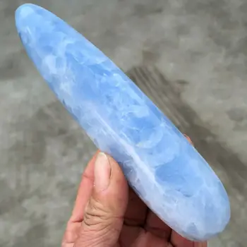 

Polished handcraft natural celestine crystal massager wand powerful healing