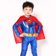 Супермен костюм в стиле косплей для детей и взрослых развитие карнавальные костюмы Комбинезоны комплект герой плащ аниме Хэллоуин для рождественской вечеринки костюм